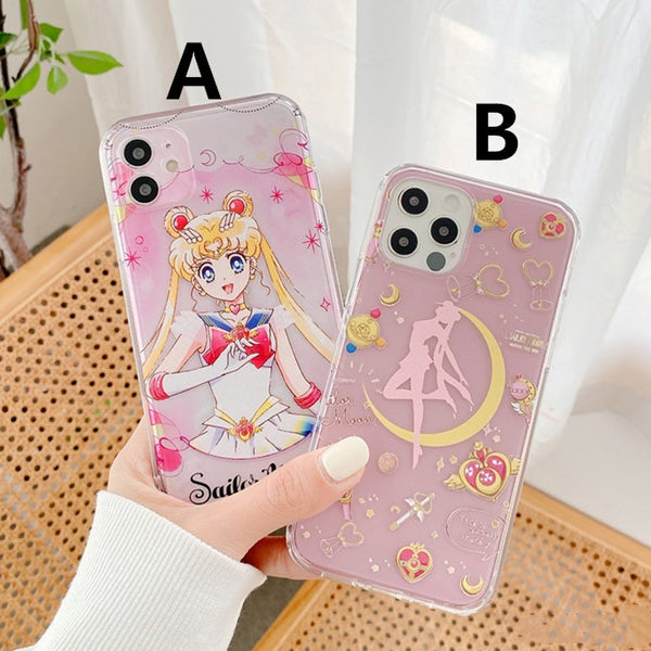 Cute Sailormoon Phone Case for iphone7/7plus/8/8P/X/XS/XR/XS Max/11/11 pro/11 pro max/12/12pro/12mini/12pro max JK2585