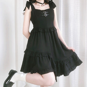 Fashion Black Girls Dress JK3098