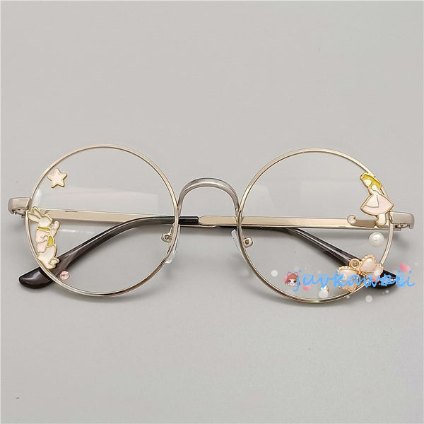 Fashion Lolita Flowers Glasses JK1297