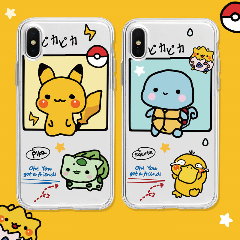 Lovely Pikachu Phone Case for iphone 6/6s/6plus/7/7plus/8/8P/X/XS/XR/XS Max/11/11 pro/11 pro max JK2059