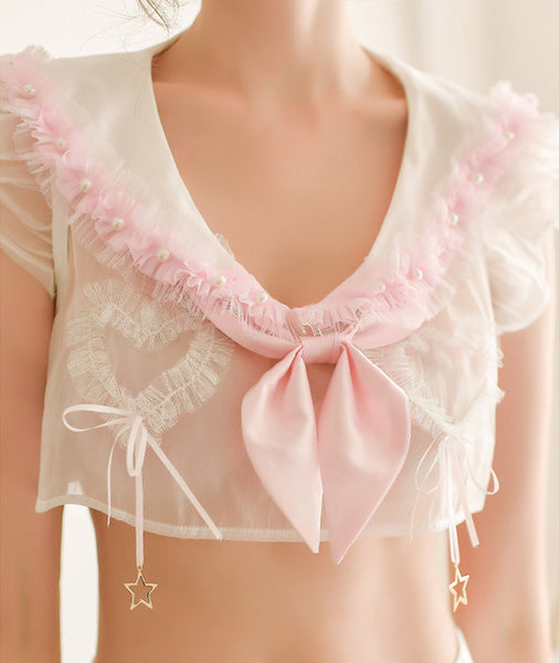 Cute Girls Collar Uniform Set JK2224