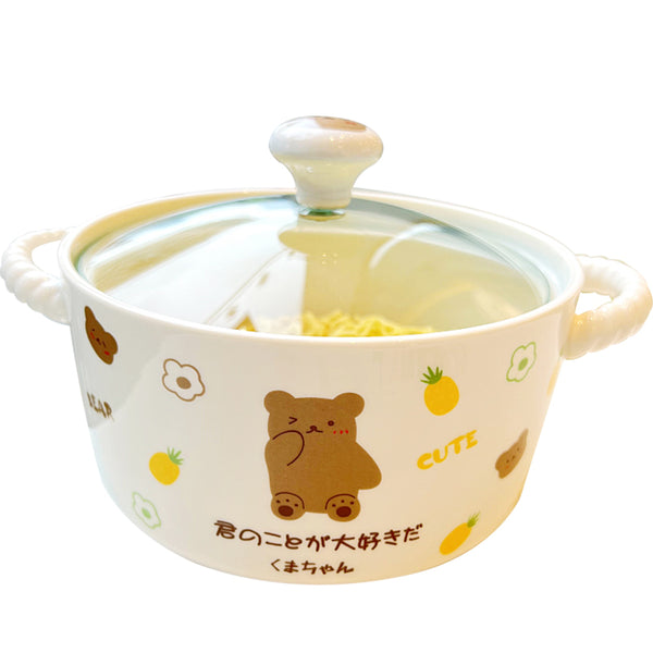 Cute Bear Printed Bowl JK3103