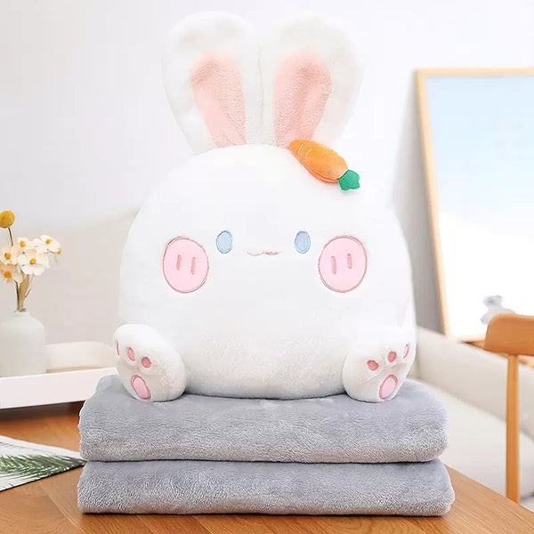 Lovely Rabbit Pillow And Blanket JK3436
