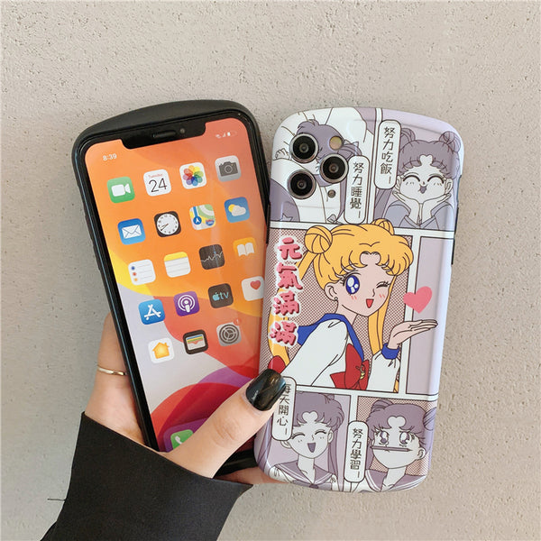 Sailormoon Girl Phone Case for iphone7/7plus/8/8P/X/XS/XR/XS Max/11/11 pro/11 pro max JK2435