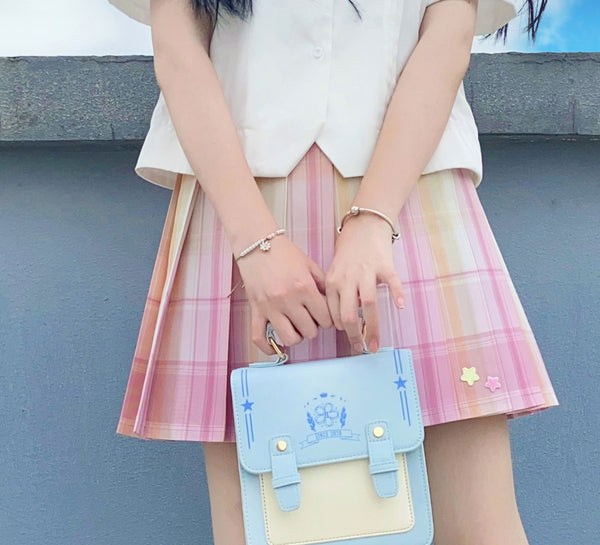 Fashion Girls Plaid Skirt JK3092