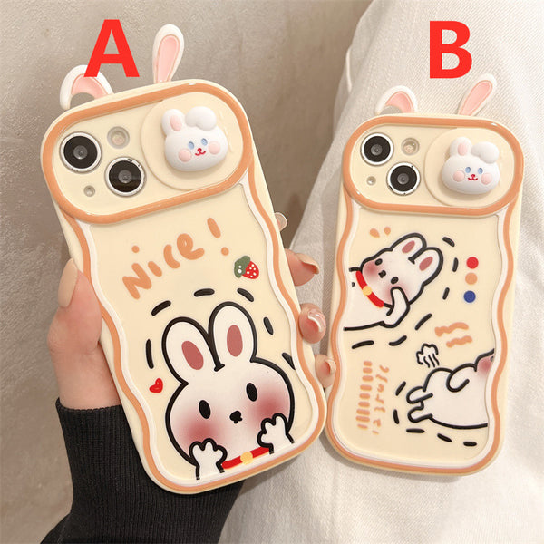 Lovely Rabbit Phone Case for iphone 11/11pro max/12/12pro/12pro max/13/13pro/13pro max/14/14plus/14pro/14pro max JK3360