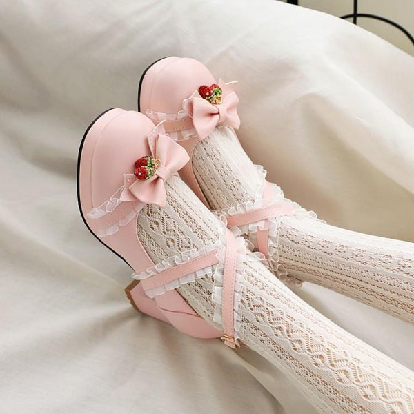 Lolita Strawberry Shoes JK2853