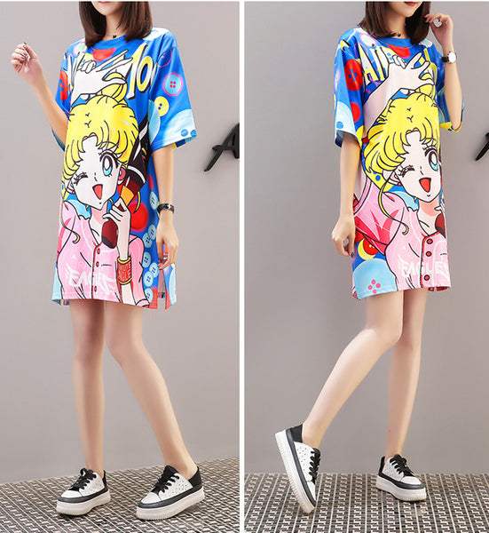 Fashion Sailormoon Long T-shirt JK1410