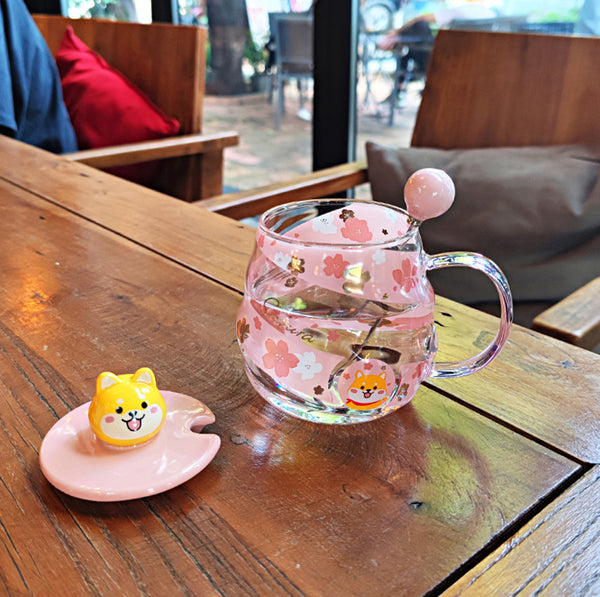 Lovely Rabbit Glass Water Cup JK3326