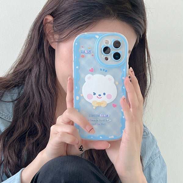 Cute Rabbit and Bear Phone Case for iphone X/XS/XR/XS Max/11/11 pro/11 pro max/12/12pro/12mini/12pro max/13/13pro/13pro max JK3120