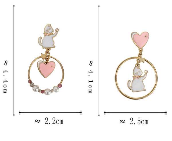 Lovely Cat Earrings/Clips JK2979