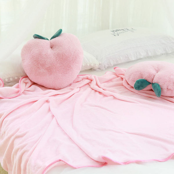 Pink Peach Pillow And Blanket JK2211