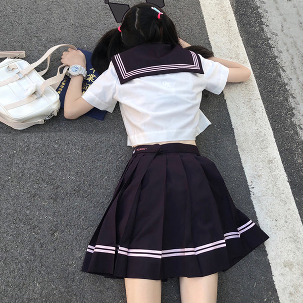 Cute Anime Uniform Shirt and Skirt Set JK2779