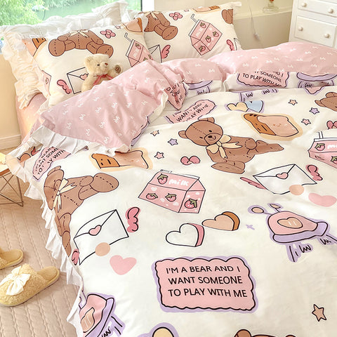 Lovely Bear Bedding Set JK2954