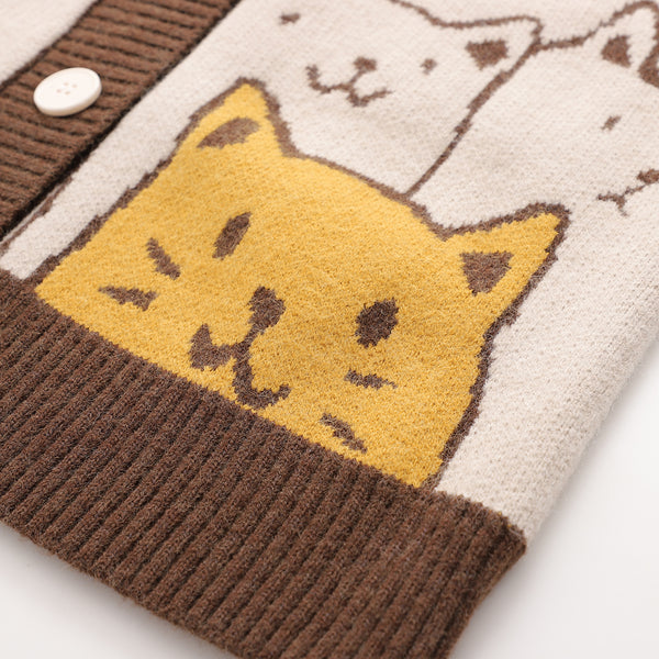 Cute Cats Sweater Coat JK2936