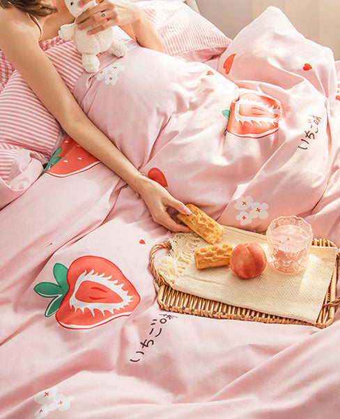 Cute Strawberry Bedding Set JK2530