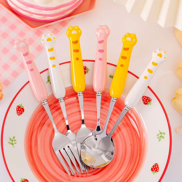 Lovely Paws Spoon and Fork JK3340