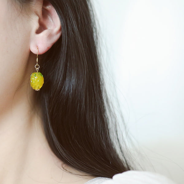 Cute Pineapple Earrings/Clips JK2698