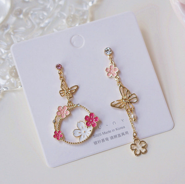Sakura Flowers Earrings/Clips JK3250