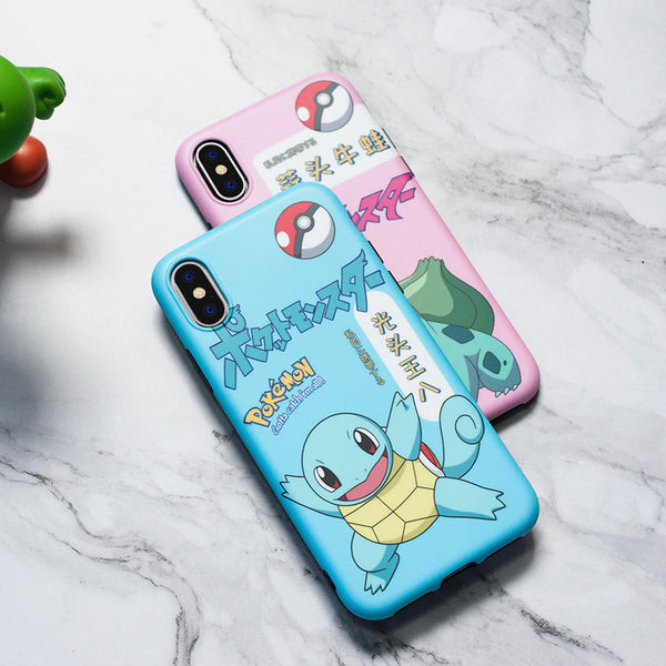 Cute Squirtle Phone Case for iphone 6/6s/6plus/7/7plus/8/8P/X/XS/XR/XS Max/11/11pro/11pro max JK1678