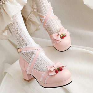 Lolita Strawberry Shoes JK2853