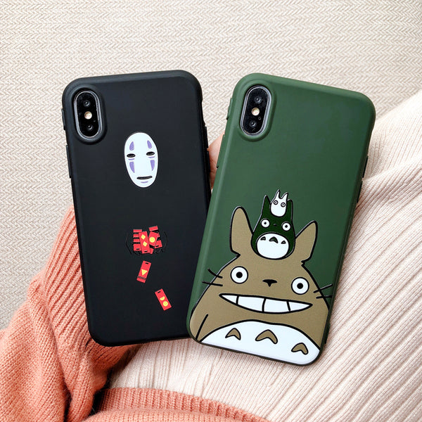 Cartoon Totoro Phone Case for iphone 6/6s/6plus/7/7plus/8/8P/X/XS/XR/XS Max/11/11 pro/11 pro max JK1854