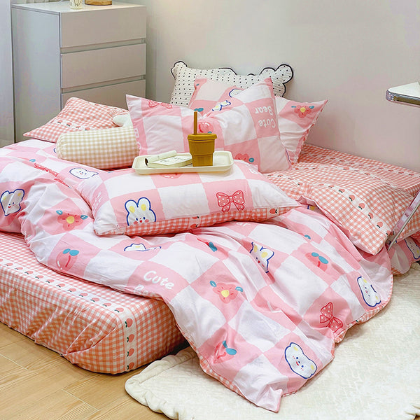 Strawberry Rabbit Bedding Set JK2989