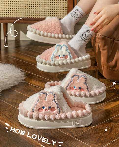 Fashion Rabbit and Bear Slippers JK3301