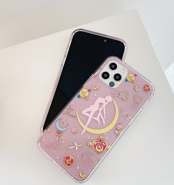 Cute Sailormoon Phone Case for iphone7/7plus/8/8P/X/XS/XR/XS Max/11/11 pro/11 pro max/12/12pro/12mini/12pro max JK2585