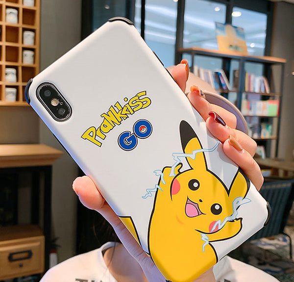 Lovely Pikachu Phone Case for iphone 6/6s/6plus/7/7plus/8/8P/X/XS/XR/XS Max JK1672