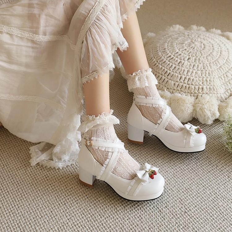 Lolita Strawberry Shoes JK2853 – Juvkawaii