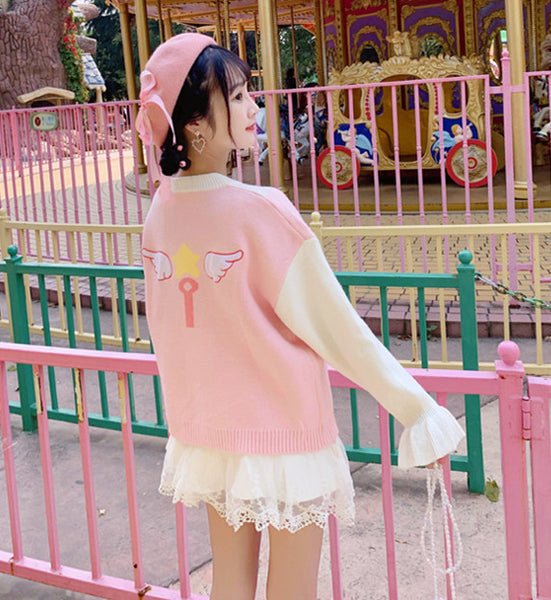 Fashion Sakura Wings Sweater JK1917