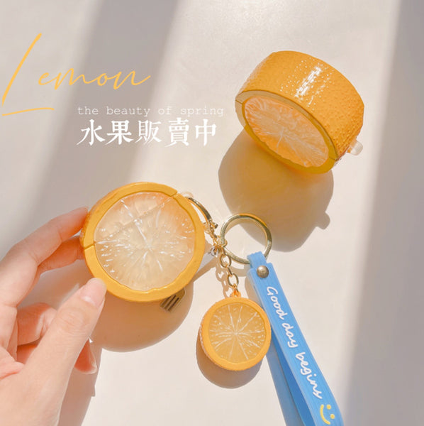 Kawaii Lemon Airpods Protector Case JK2810