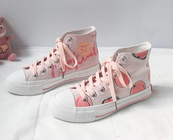 Fashion Peach Canvas Shoes JK2190