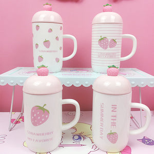 Cute Strawberry Water Cup JK2422