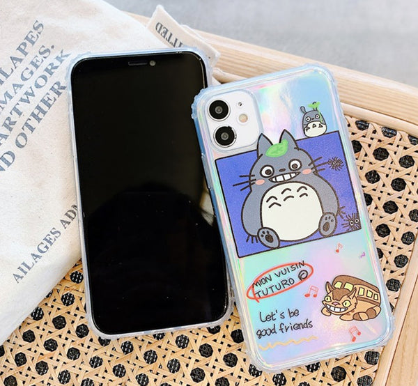 Cartoon Totoro Phone Case for iphone7/7plus/8/8P/X/XS/XR/XS Max/11/11 pro/11 pro max JK2462
