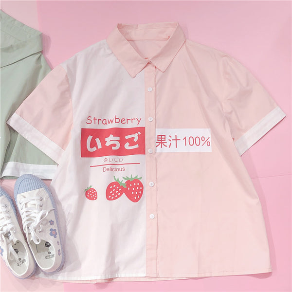 Strawberry and Avocado T-shirt JK2097