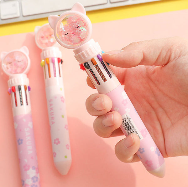 Sakura Ten Colors Ballpoint Pen JK2543
