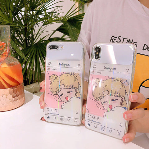 Kawaii Usagi Phone Case for iphone 6/6s/6plus/7/7plus/8/8P/X/XS/XR/XS Max JK1348