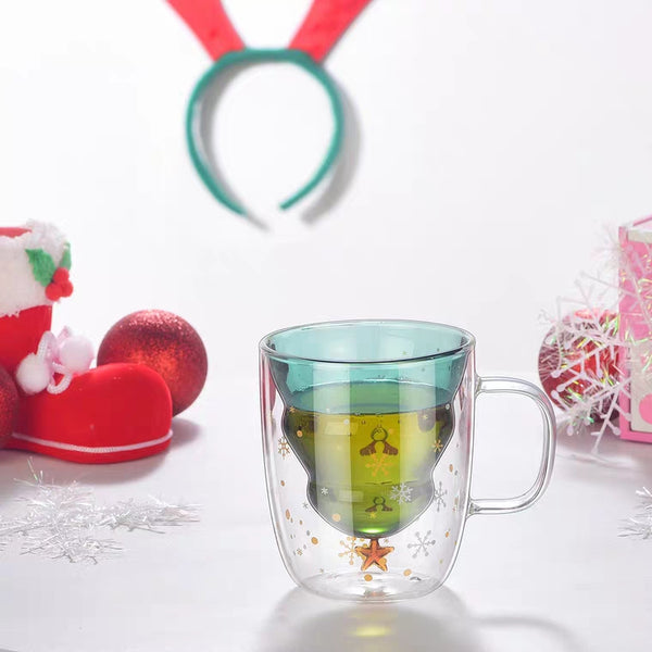 Christmas Tree Glass Cup JK2517