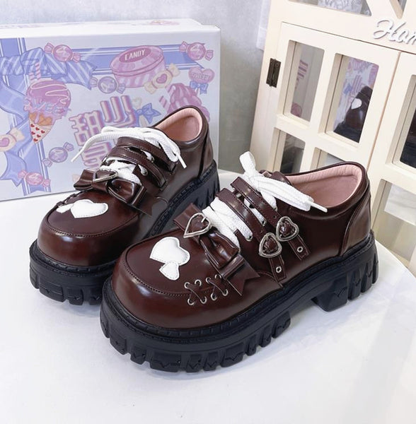 Fashion Lolita Heart Shoes JK3476