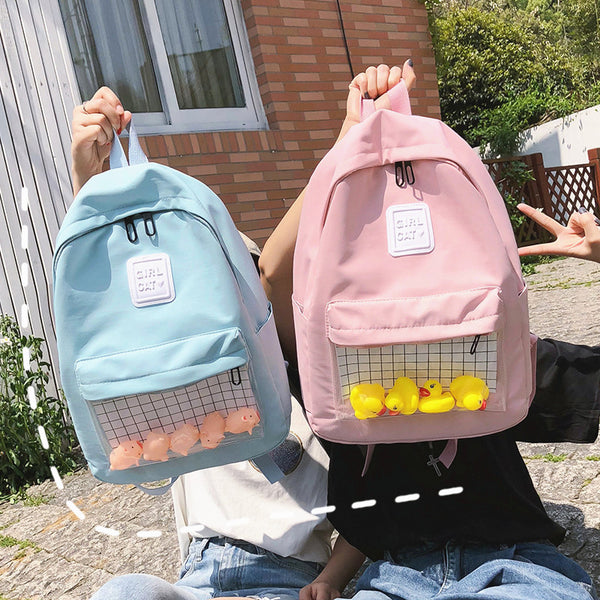 Cute Ducks and Pigs Backpack JK2076