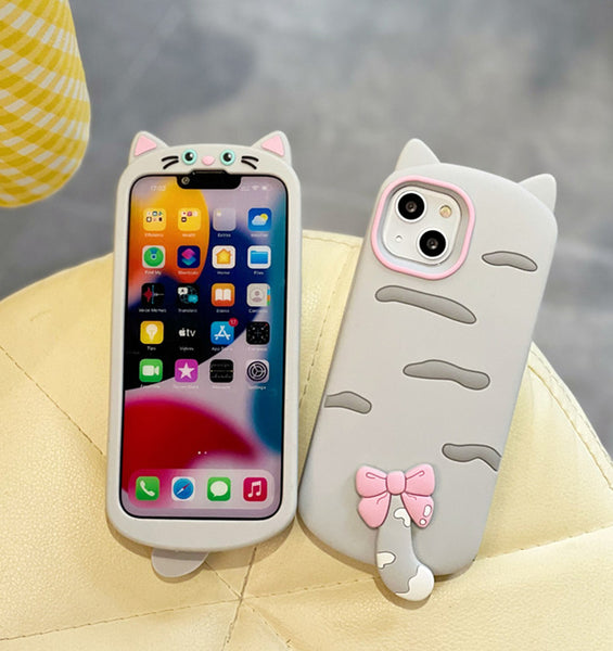 Lovely Cat Phone Case for iphone 11/11pro max/12/12pro/12pro max/13/13pro/13pro max/14/14plus/14pro/14pro max JK3345
