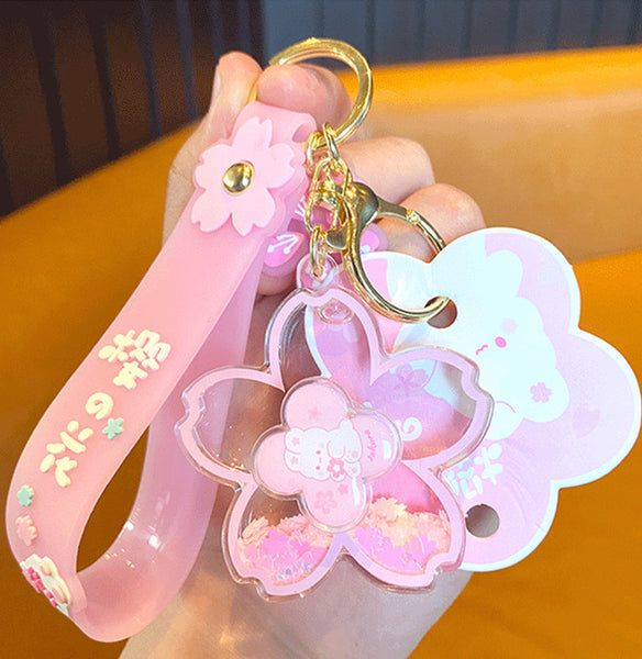 Cute Sakura Rabbit Keychain JK3330