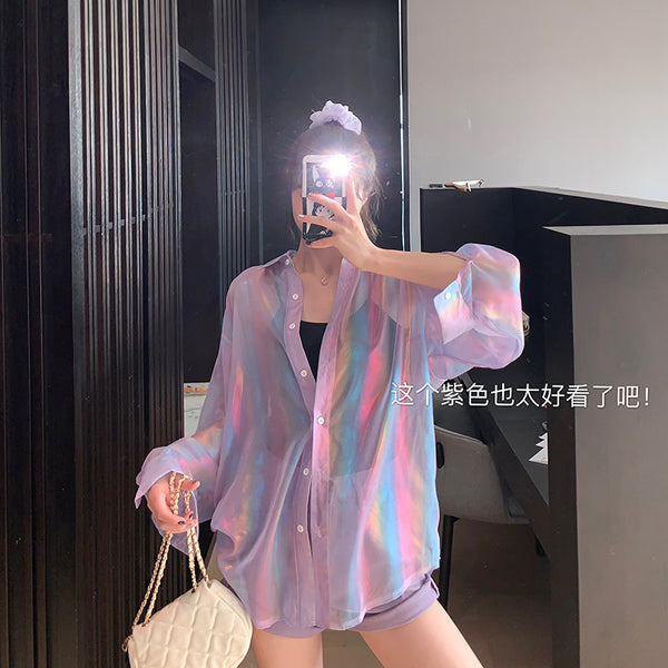 Fashion Girl Long Sleeve Shirt JK2248