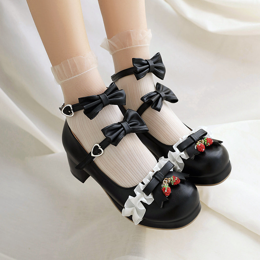 Lolita Strawberry Shoes JK2801 – Juvkawaii