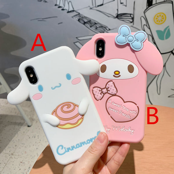 Pink Mymelody and Cinnamoroll Phone Case for iphone 6/6s/6plus/7/7plus/8/8P/X/XS/XR/XS Max JK1089