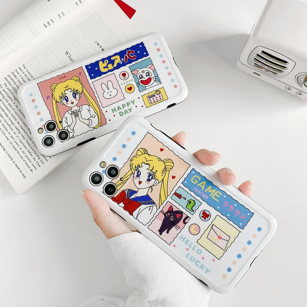 Cute Usagi Girl Phone Case for iphone7/7plus/8/8P/X/XS/XR/XS Max/11/11 pro/11 pro max JK2227