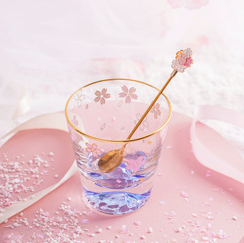 Fashion Sakura Glass Water Cup JK2602