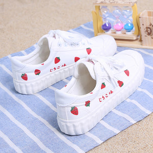 Fashion Strawberry Canvas Shoes  JK2443